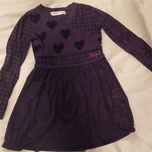 Girls long sleeve cotton dress.